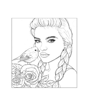 Coloring pages for teen girls
