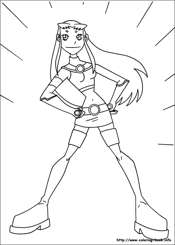 Teen titans coloring picture