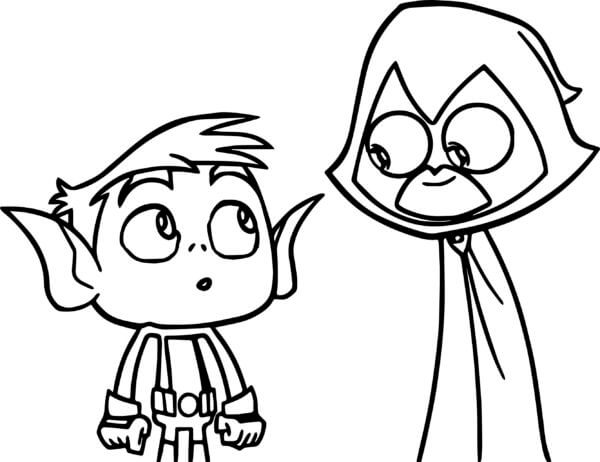 Teen titans go coloring pages