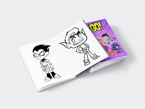 Teen titans coloring book pages coloring pages printable