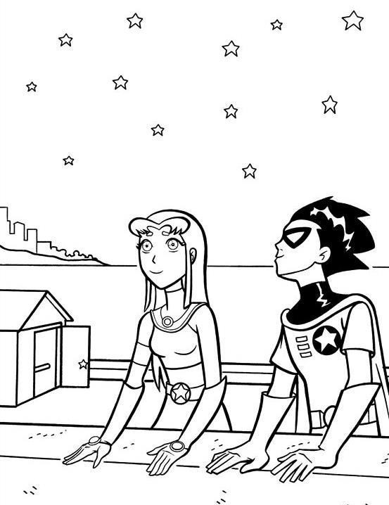 Teen titans coloring pages