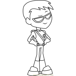 Teen titans go coloring pages for kids printable free download