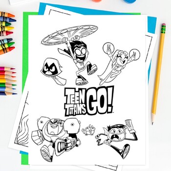 Teen titans coloring book pages coloring pages printable pdf