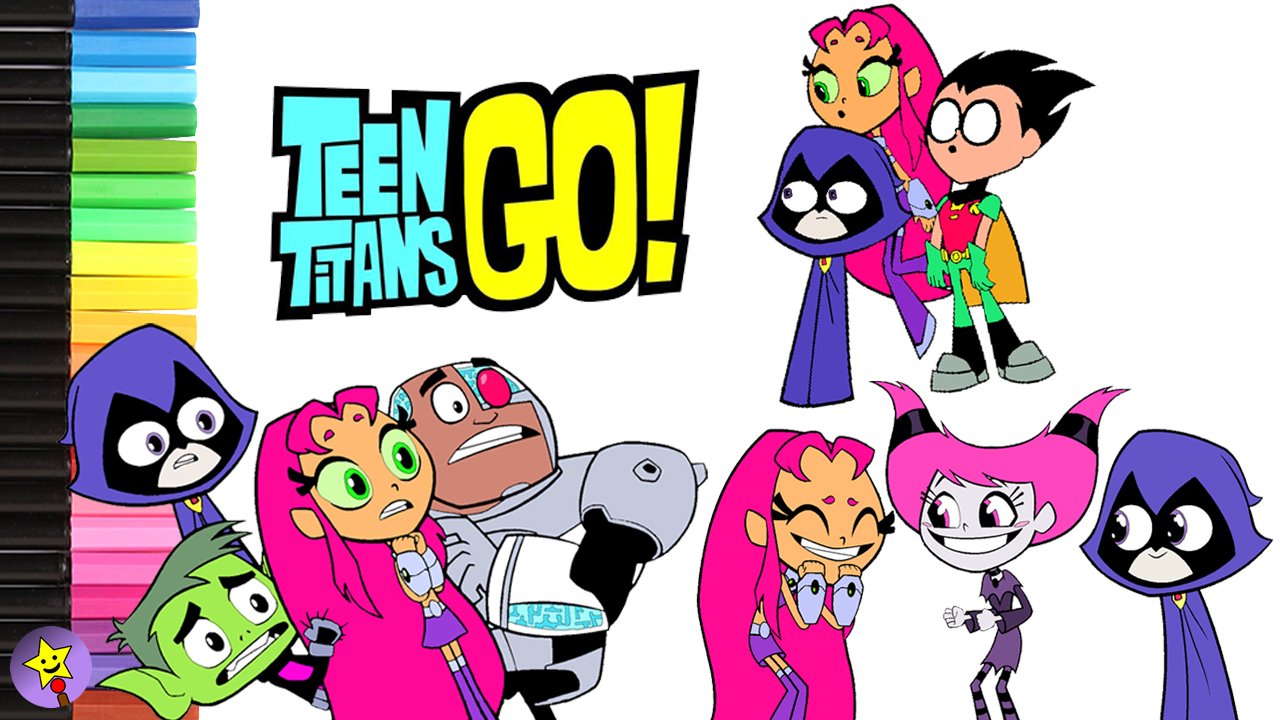 Happymagictoys on x new video ðð teen titans go coloring page pilation httpstcosenwaspr ðð teentitansgo raven starfire robin cyborg beastboy jinx teentitansgomovie coloring colouring coloringbook colouringbook coloringpage