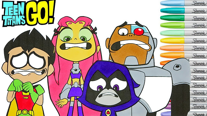 Teen titans go coloring book