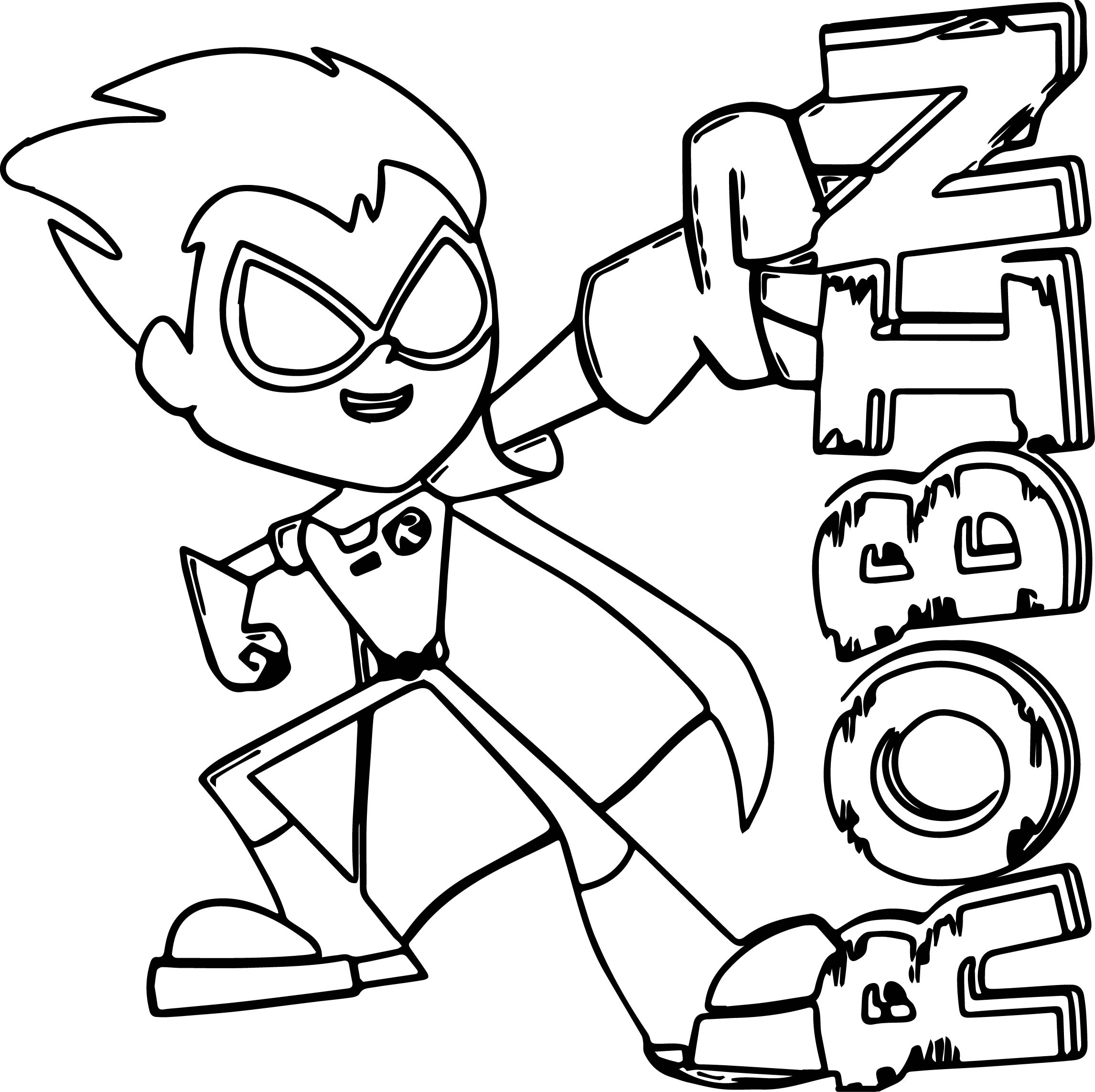Teen titans coloring pages