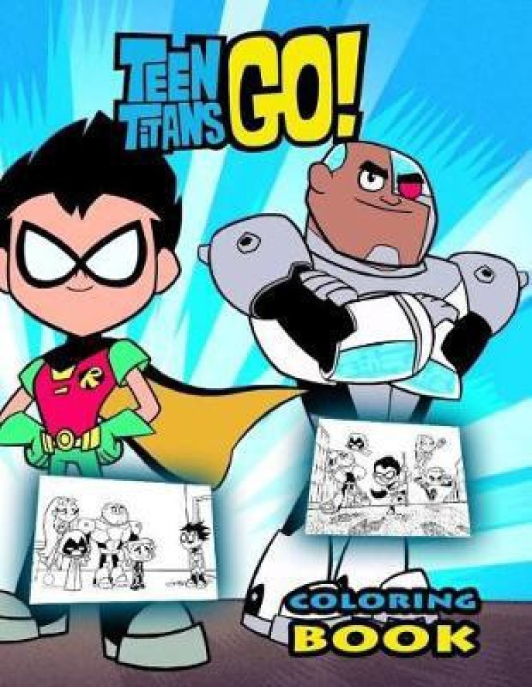 Buy teen titans go coloring book by hampton lisa at low price in india
