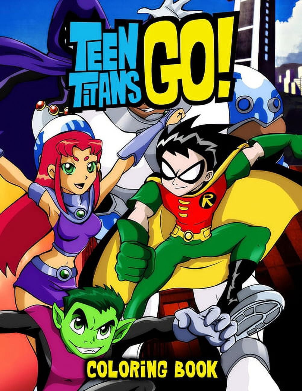 Teen titans go coloring book paperback