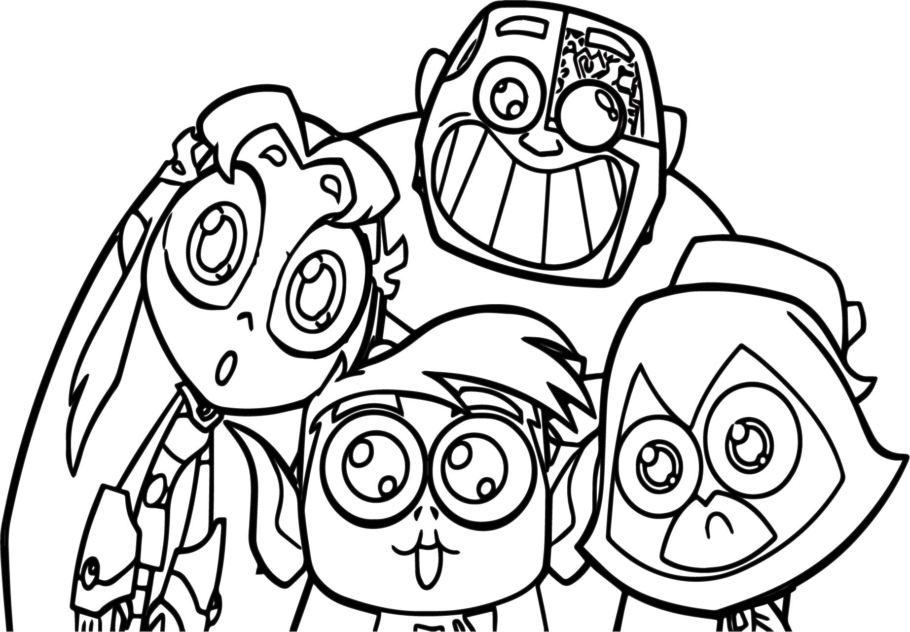 Teen titans coloring pages