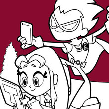 Teen titans go coloring pages