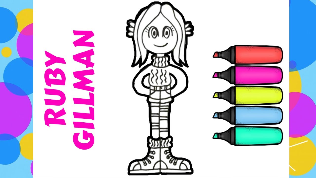 How to color ruby gillmanteenage krakencoloring video