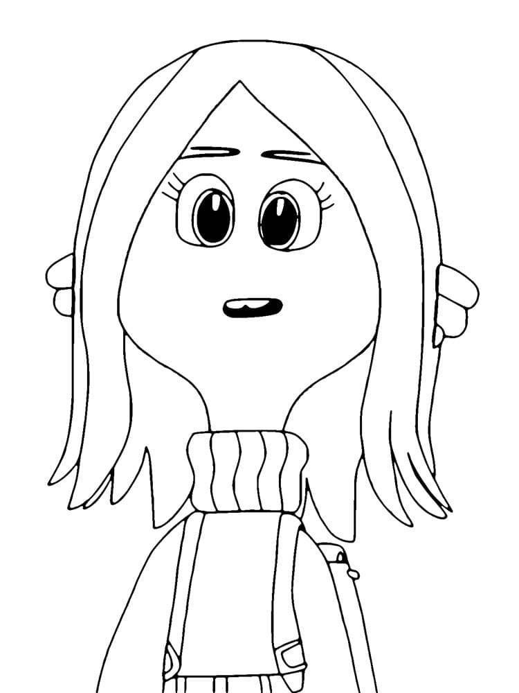 Lovely ruby gillman coloring page