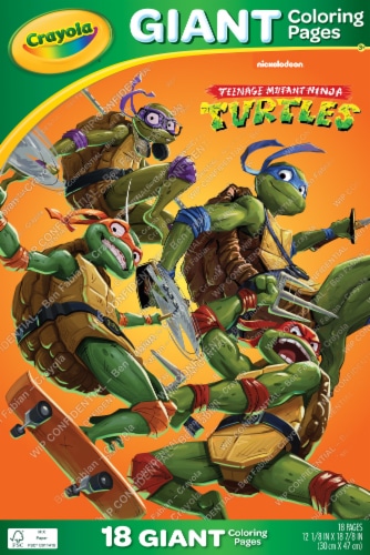 Crayola teenage mutant ninja turtles giant coloring pages ct