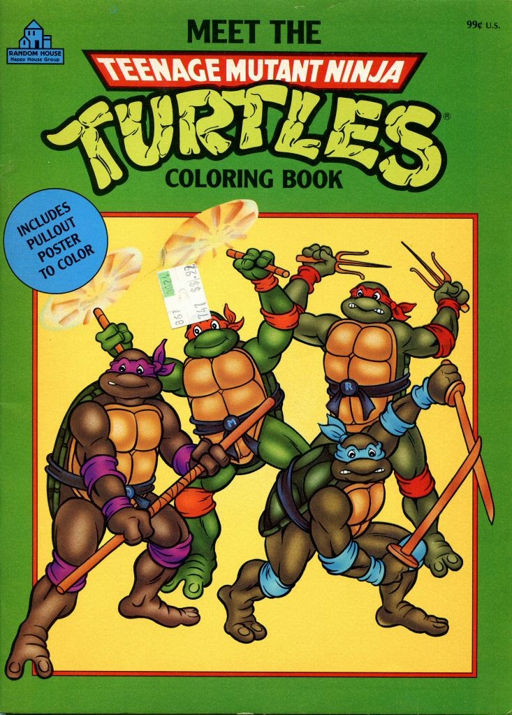 Coloring book activity bookteenage mutant ninja turtles