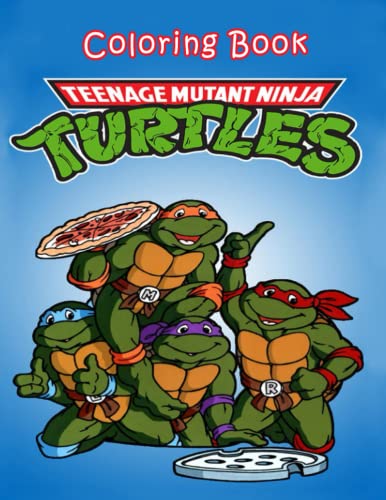 Teenage mutant ninja turtles coloring book jumbo coloring book for kids and adults ages