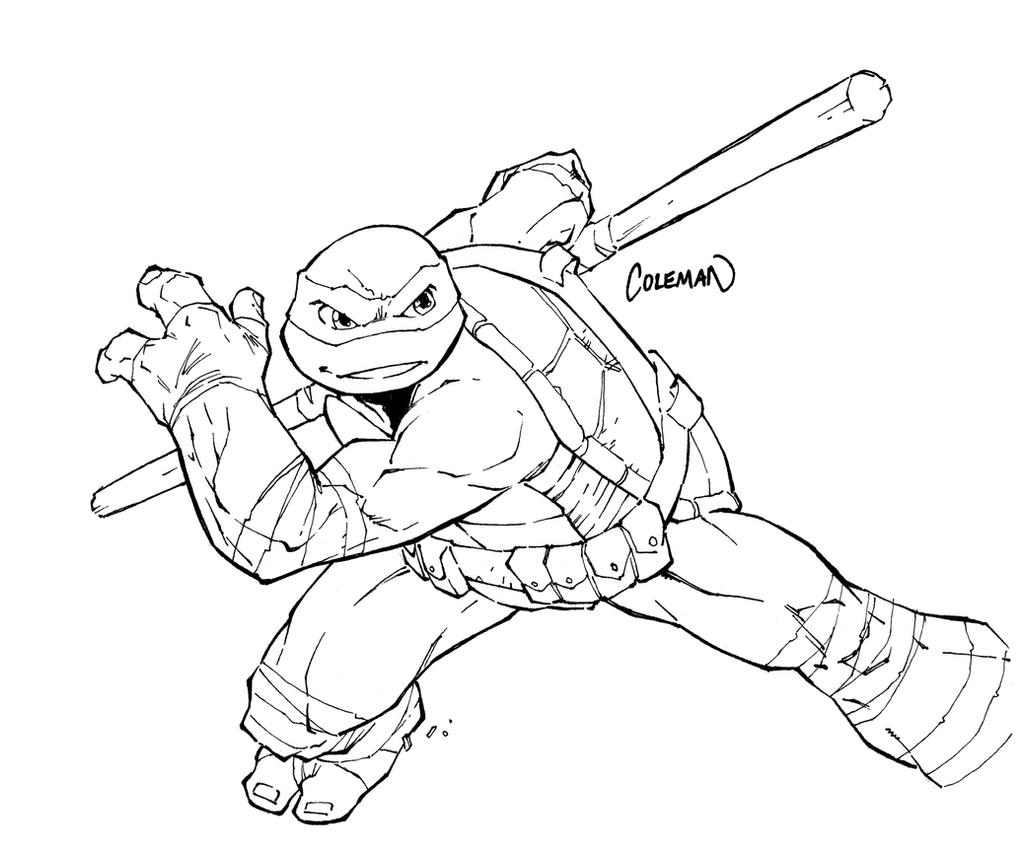 Tmnt donatello sketch by redcole on