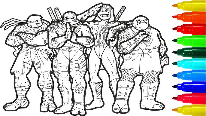 Ninja turtles coloring pages
