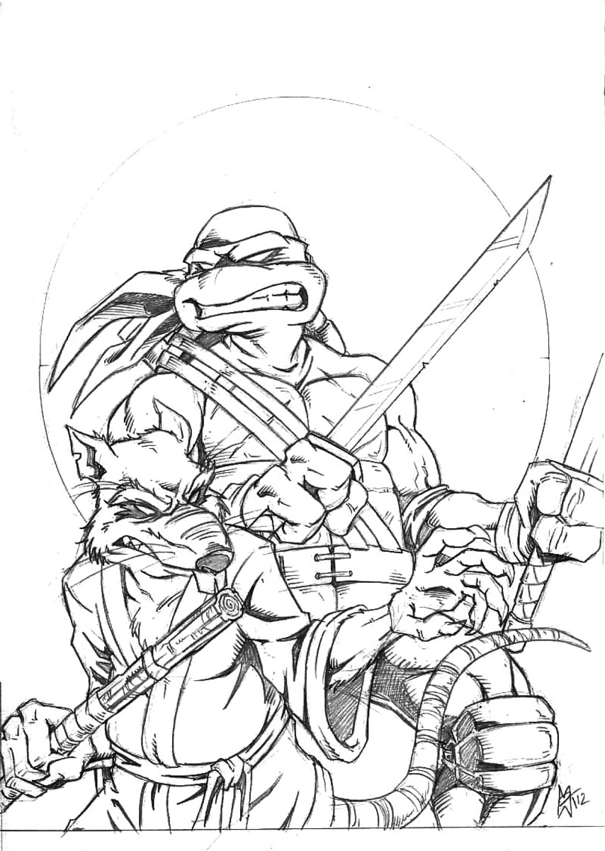 Teenage mutant ninja turtle coloring sheets printable k off