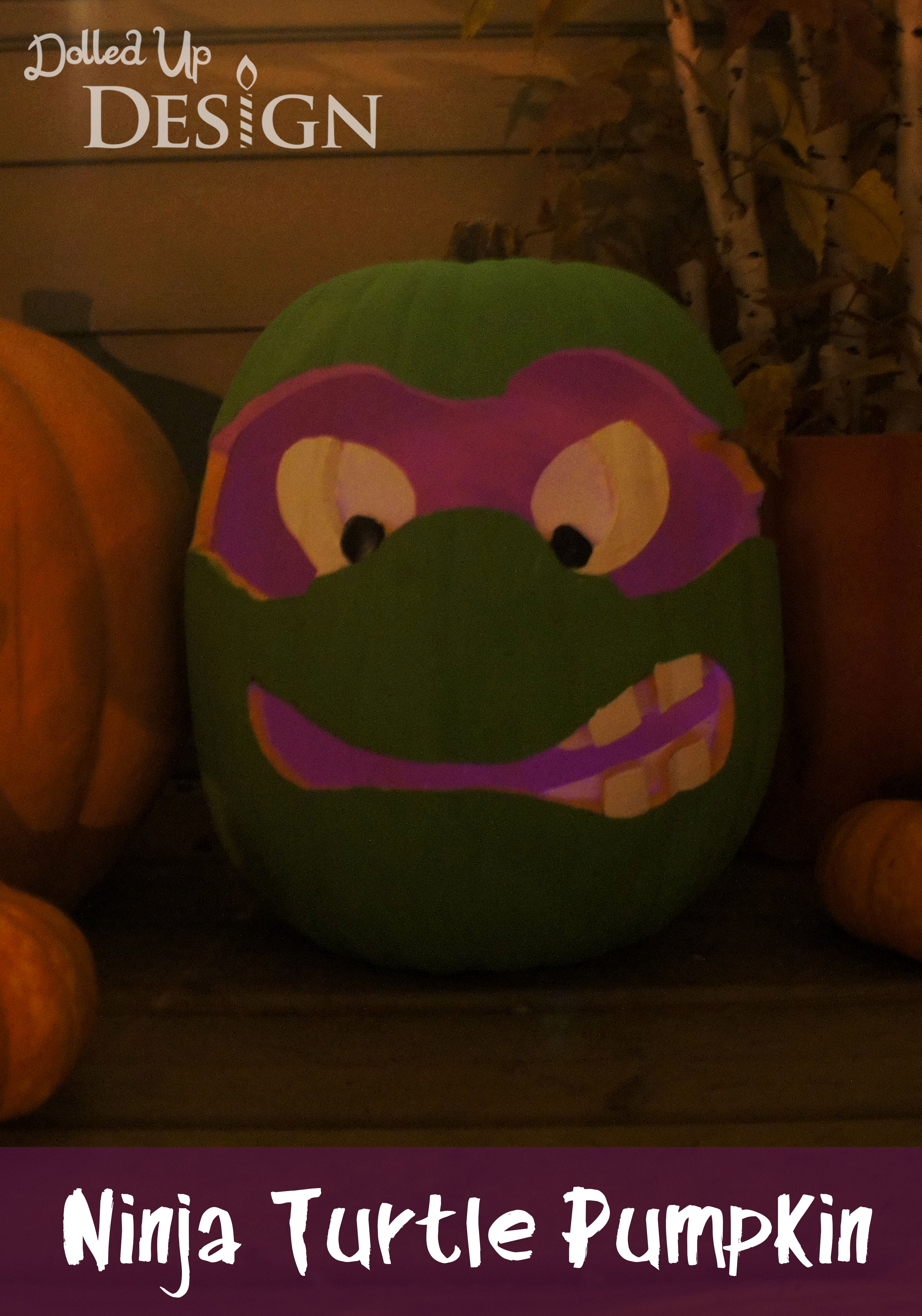 Ninja turtle pumpkin â foam edition