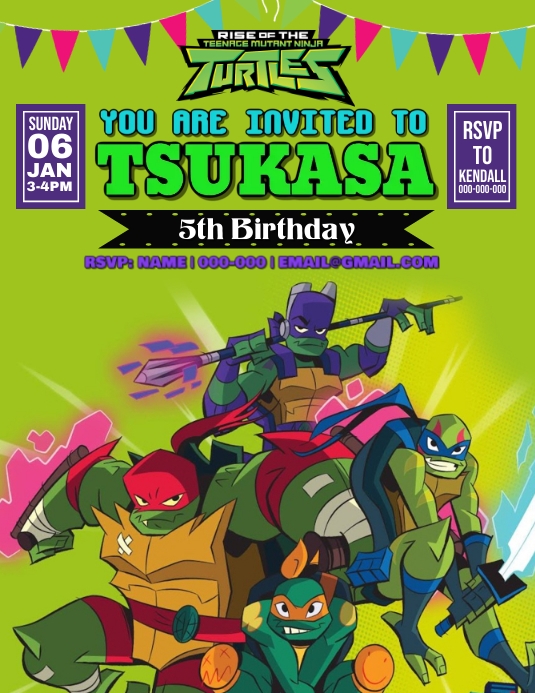 The rise of the teenage mutant ninja turtles template