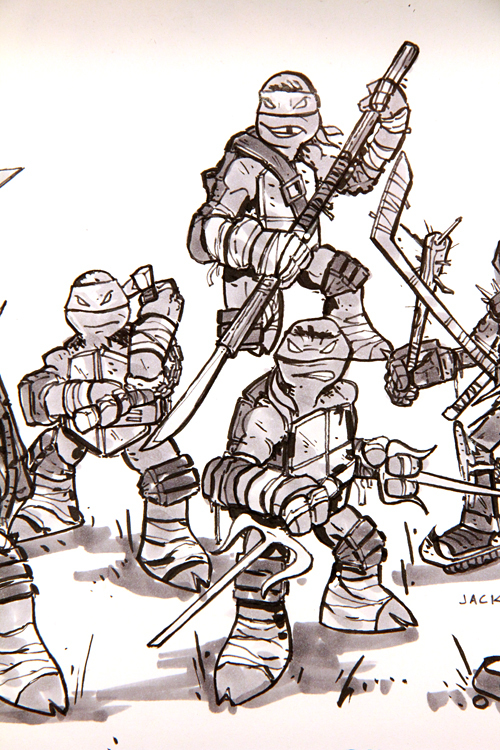 The ninja turtles mixed media by jack rossi library