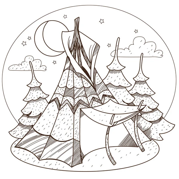Teepee clip art vector images