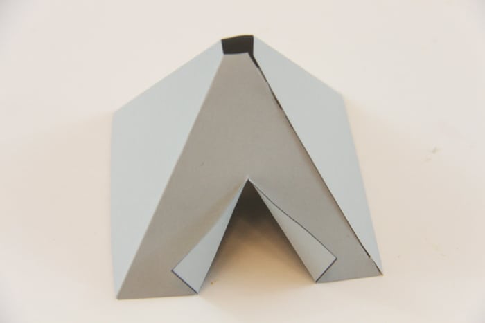 Fun mini paper teepee craft for kids
