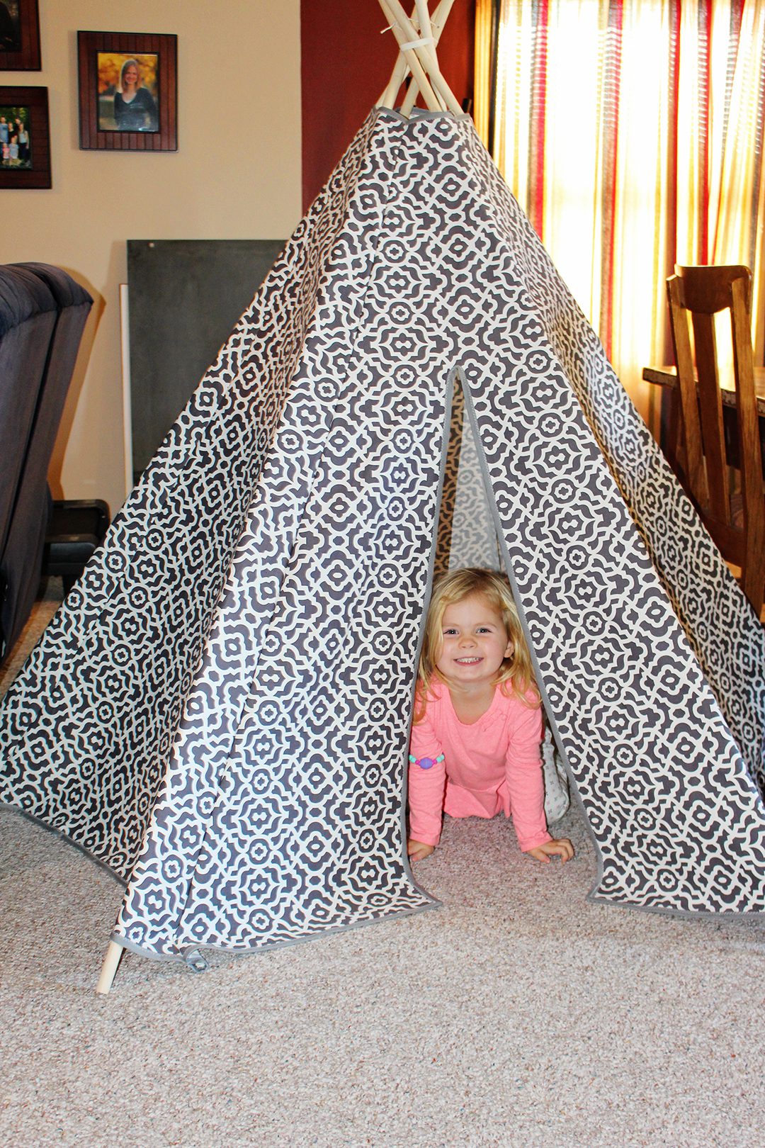 Diy kids teepee