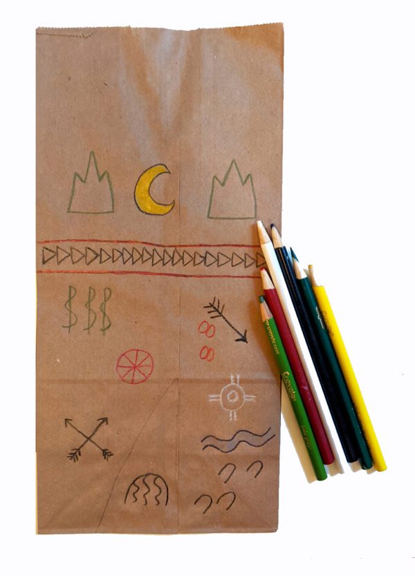 Paper bag teepee