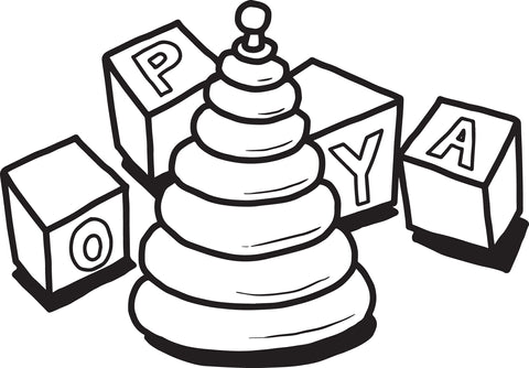 Printable teepee coloring page for kids