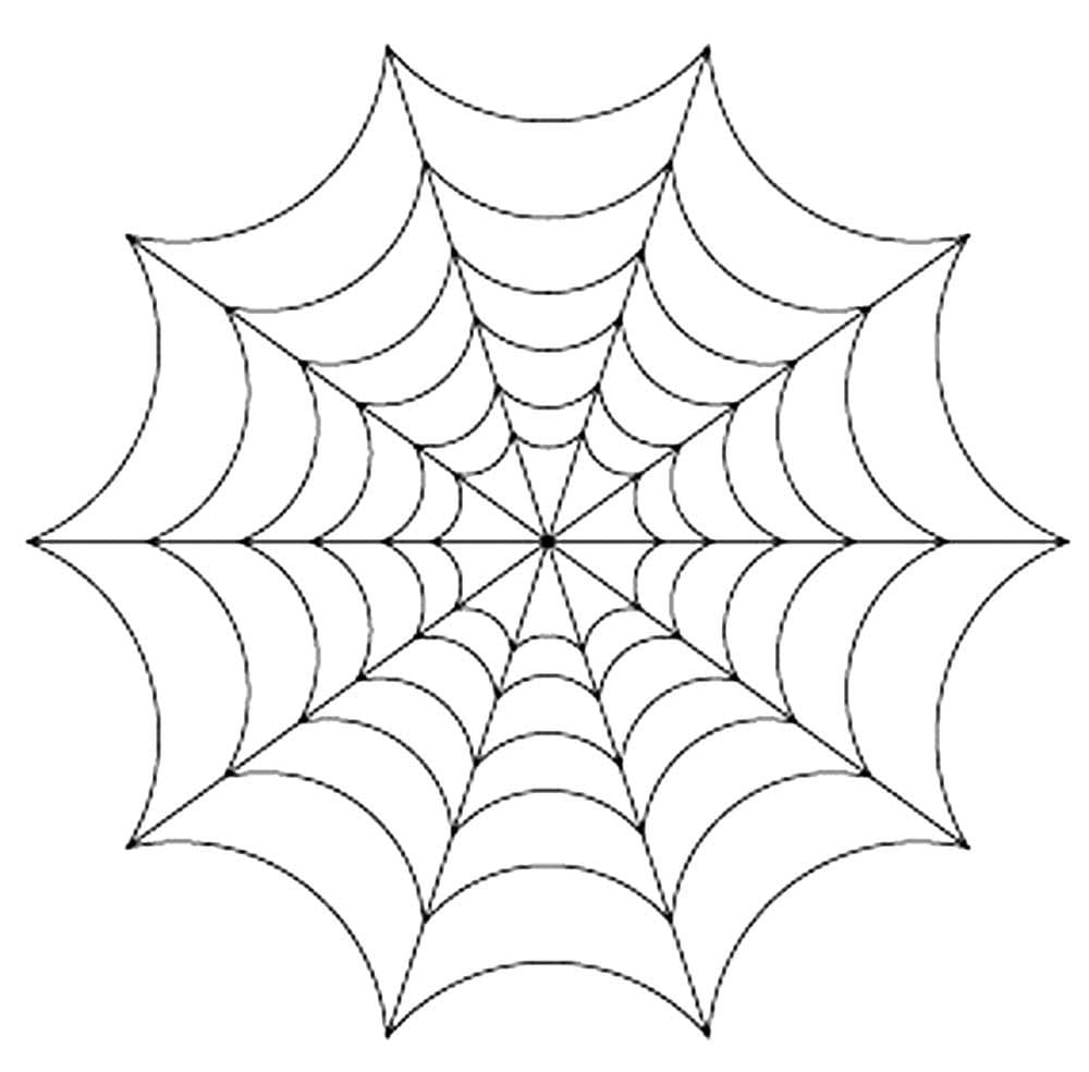 Spider web coloring pages pictures for halloween free printable