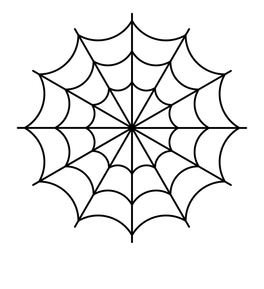 Dibujos de tela de araãa para colorear