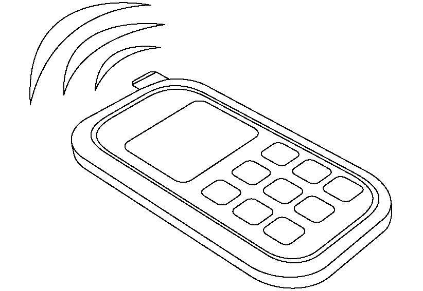 Online coloring pages cell coloring cell phone the phone