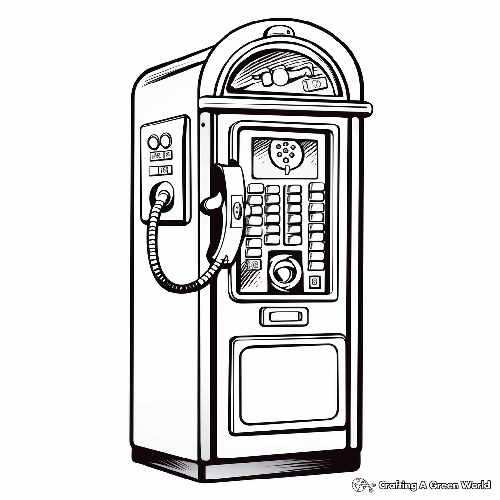 Phone coloring pages