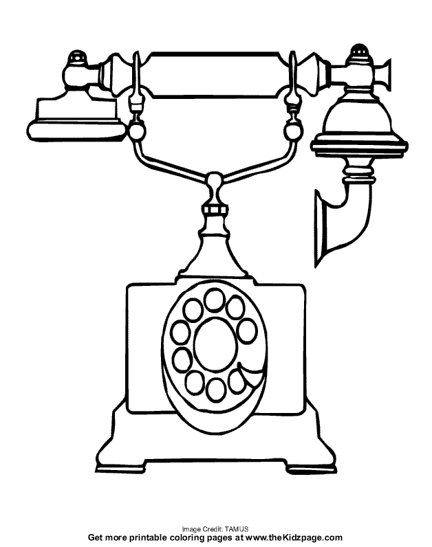 Free phone coloring pages download free phone coloring pages png images free cliparts on clipart library