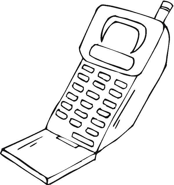 Online coloring pages coloring page cell phone phone download print coloring page