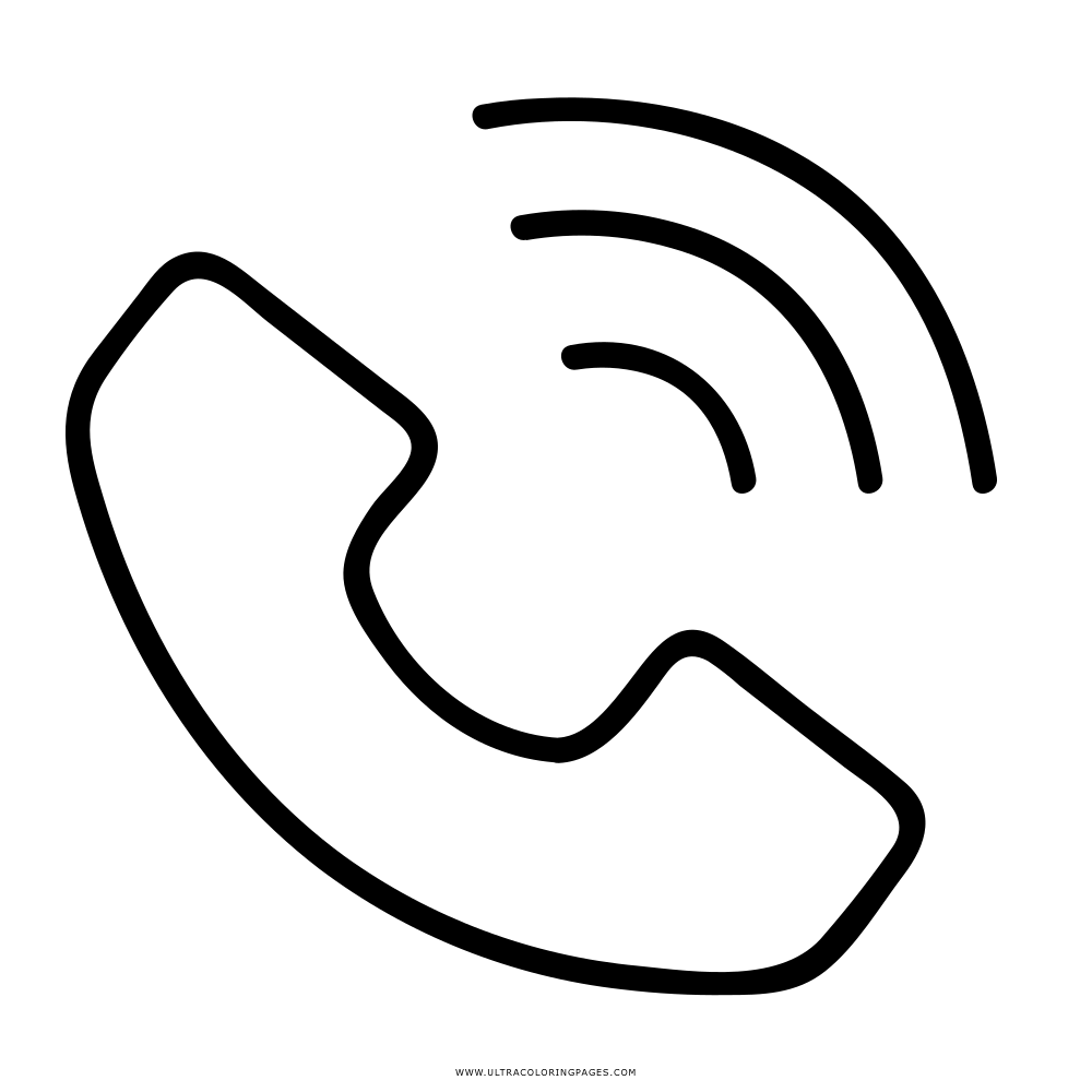 Telephone coloring page