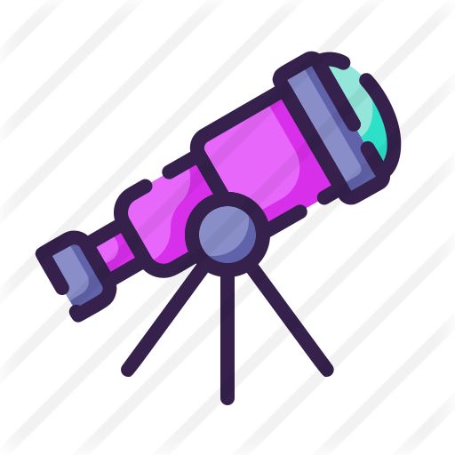Telescope free vector icons designed by kerismaker vector icon design vector icons icon