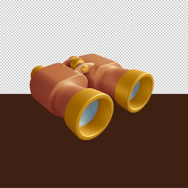 Premium psd binoculars telescope d icon free psd editable color