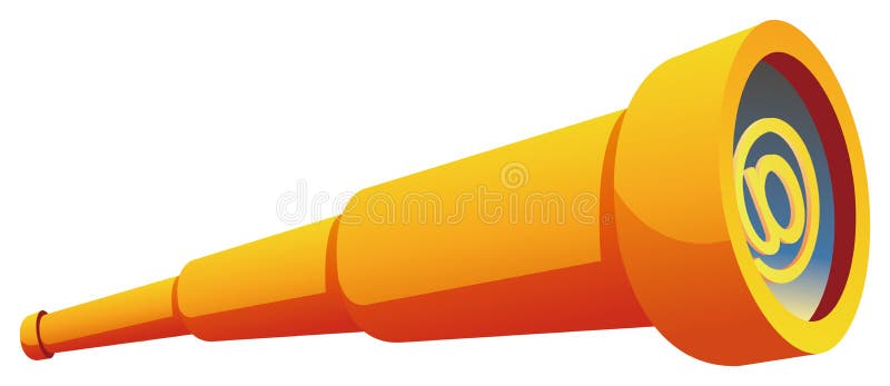 Telescope stock illustration illustration of golden