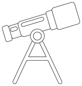 Telescope coloring pages free coloring pages