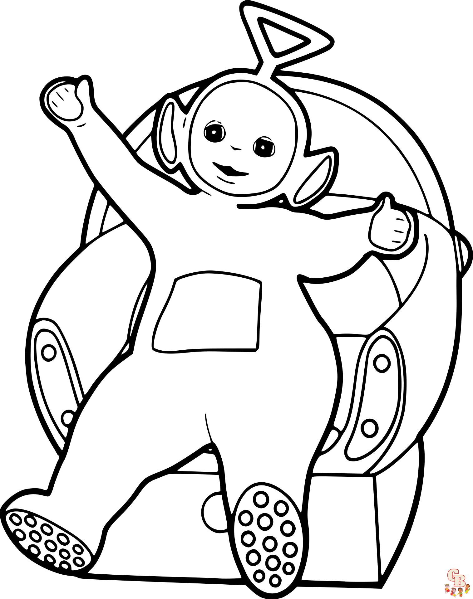 Teletubbies coloring pages free printable sheets for kids