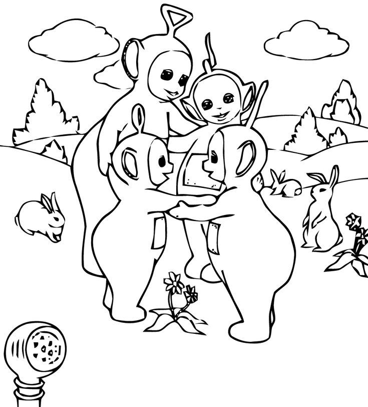 Free teletubbies coloring page to print and color coloring pages coloring pictures for kids disney coloring pages