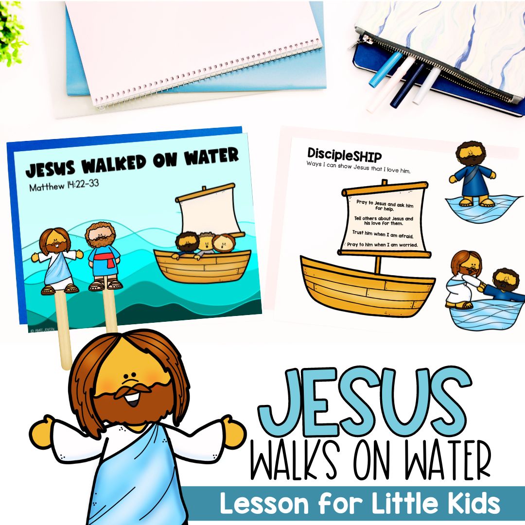 Jesus walks on bible lesson for little kids homeschool activities su â aimeesedventuresllc