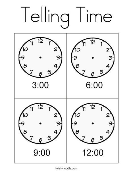 Telling time coloring page color worksheets coloring pages worksheets