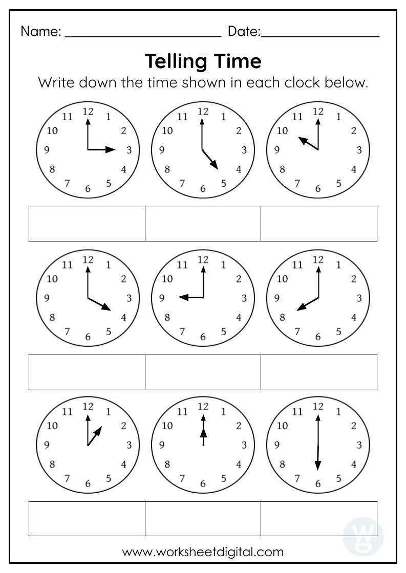 Telling time