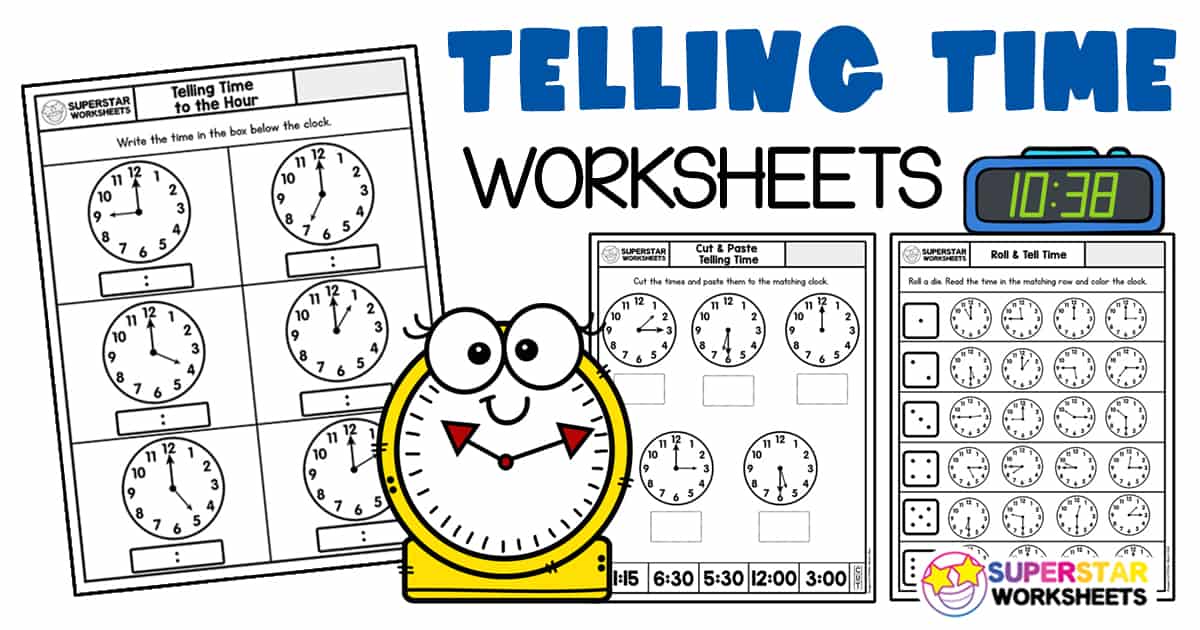 Telling time worksheets