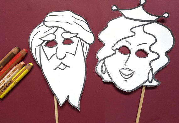 Purim mask templates and coloring pages purim story characters printable purim crafts and activities for kids preschool and toddler