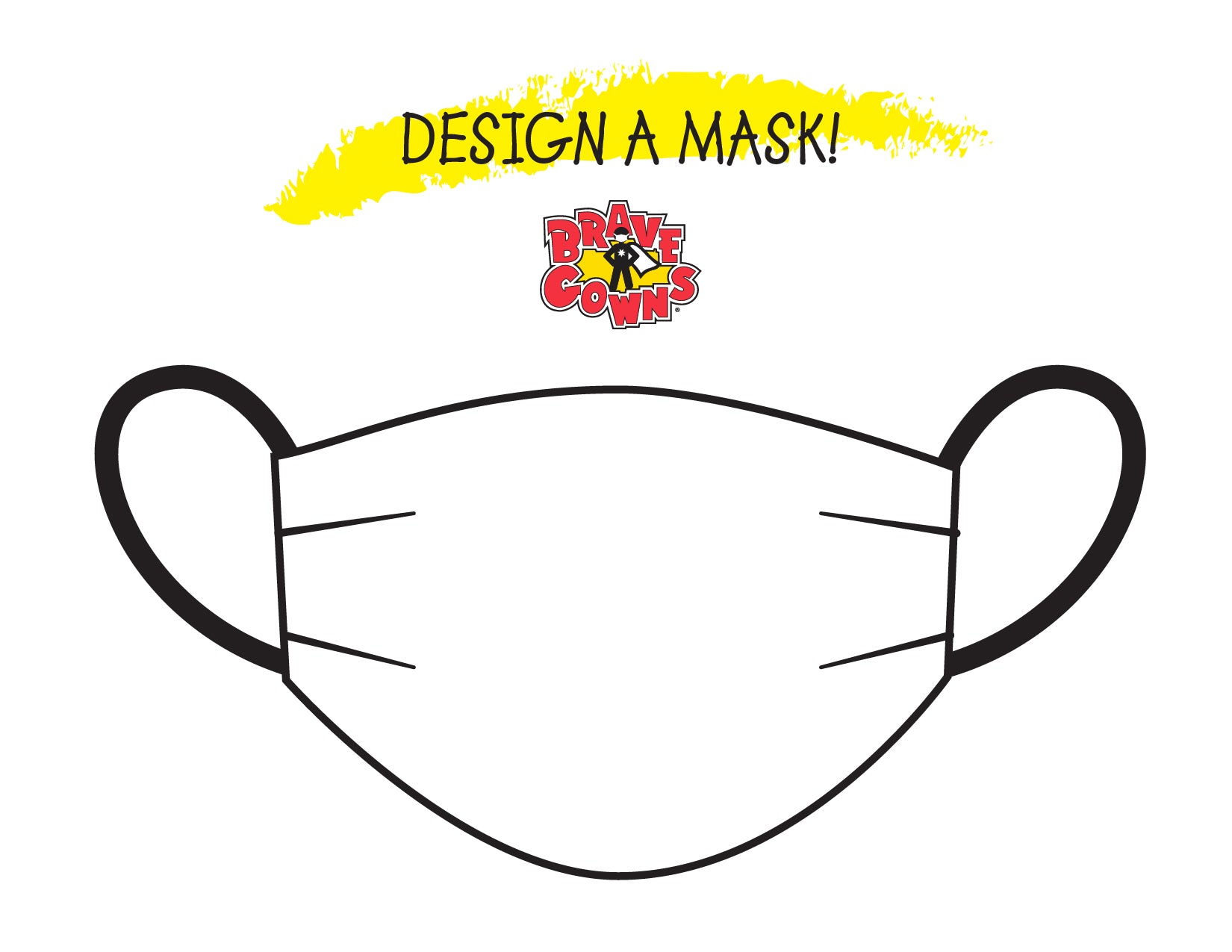 Printable design a mask coloring sheet yay â brave gowns