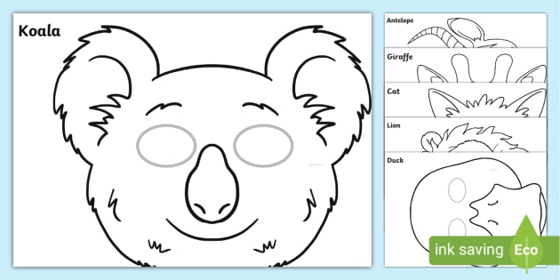 Animal mask louring pack teacher made